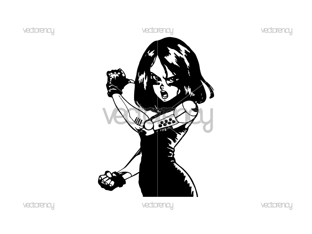 Battle Angel Alita Vector SVG Free