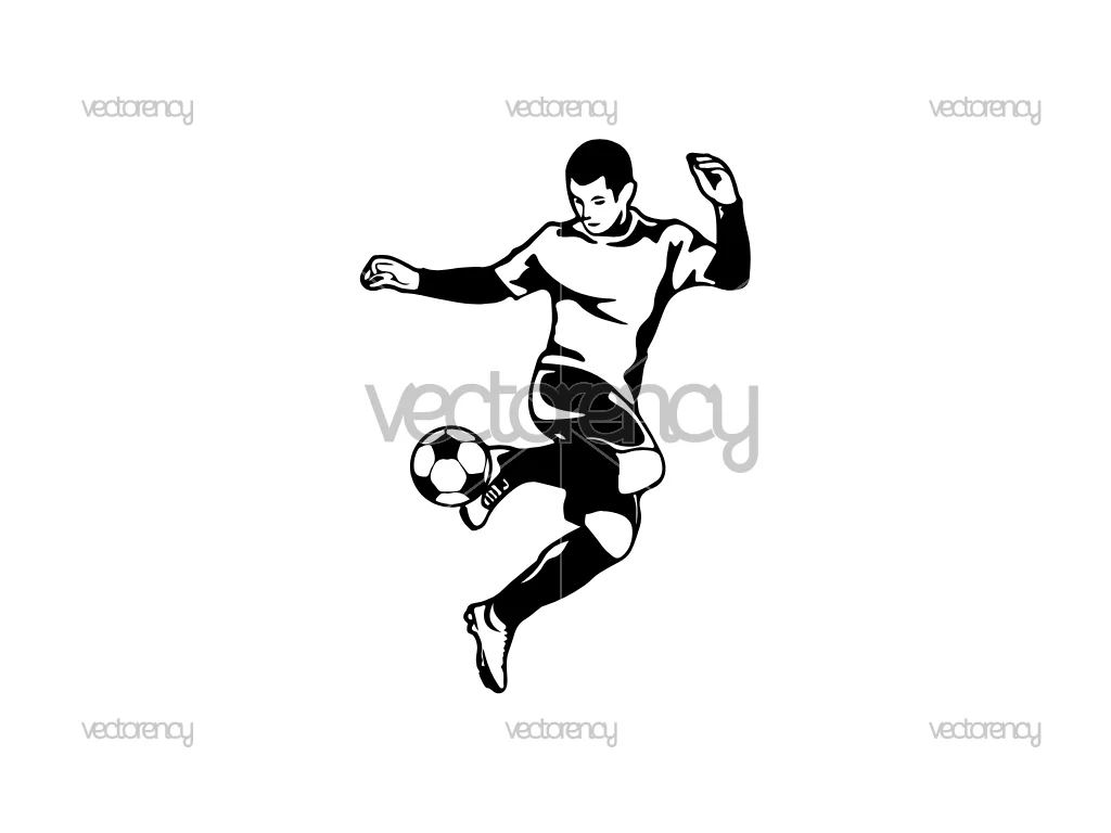 Soccer SVG Silhouette 2