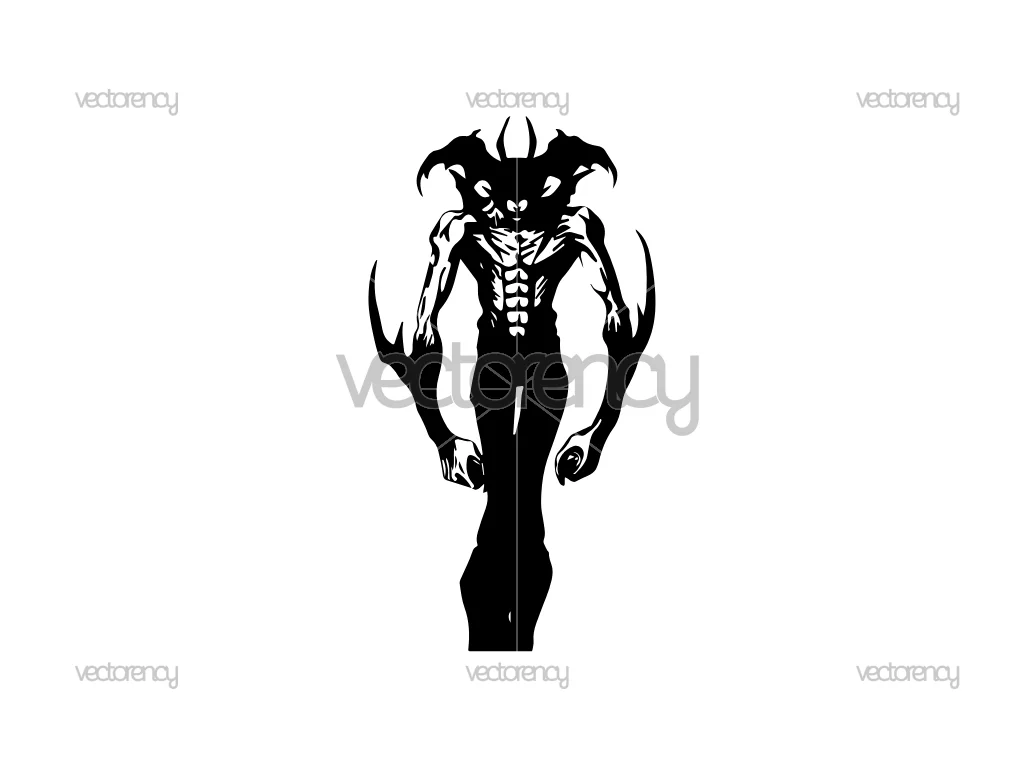 Devilman Anime Decal Sticker Design SVG Free