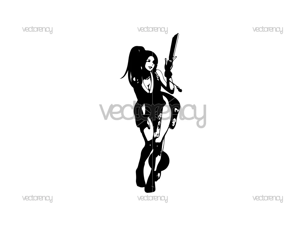 Mai Shiranui King of Fighters Character Decal SVG
