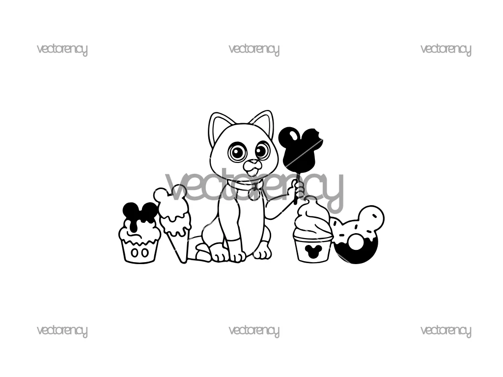 SOX SVG snacks Disneyland outline silhouette Clipart Vector