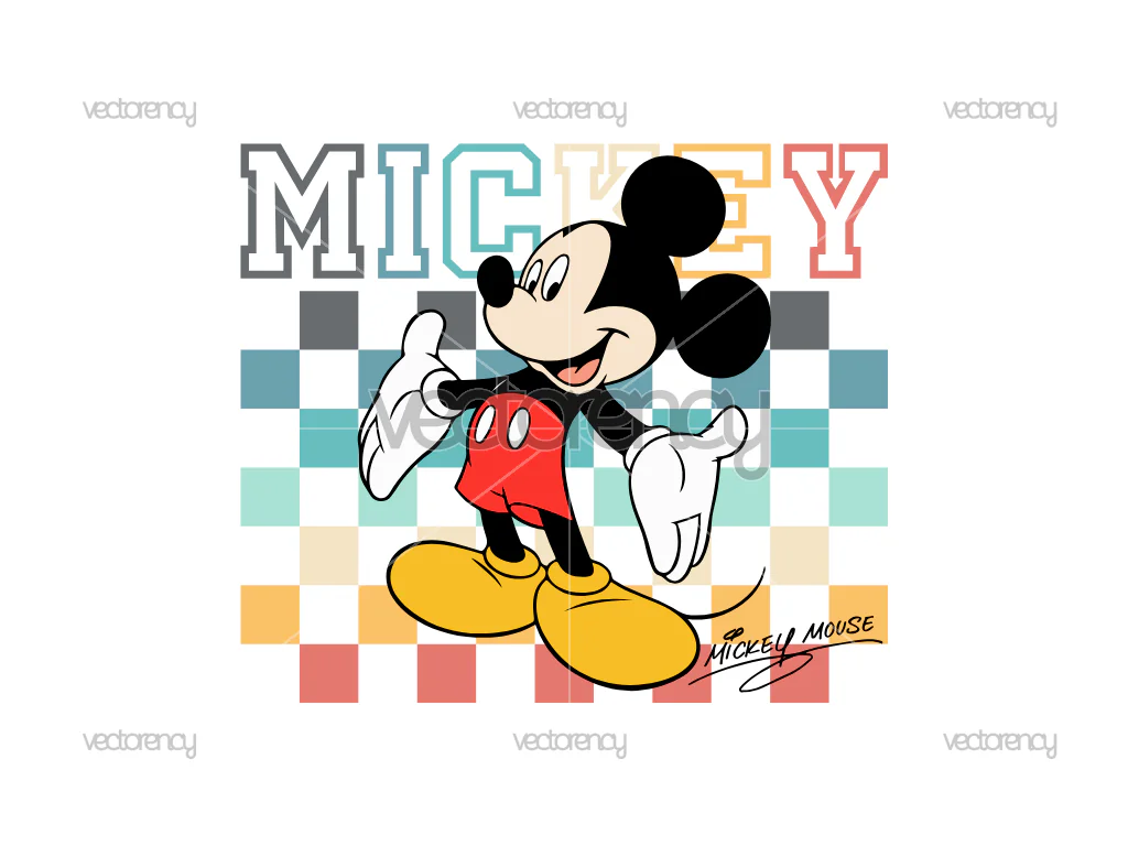 Mickey Vintage Disney SVG