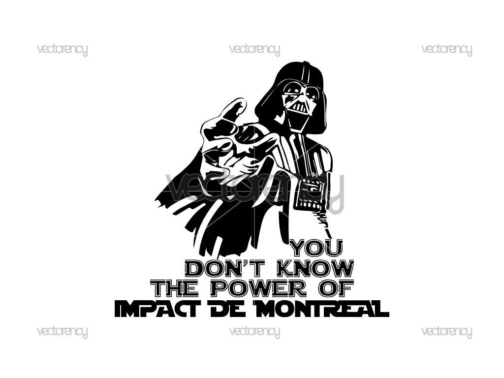 Darth Vader Montreal Impact Vector SVG PNG