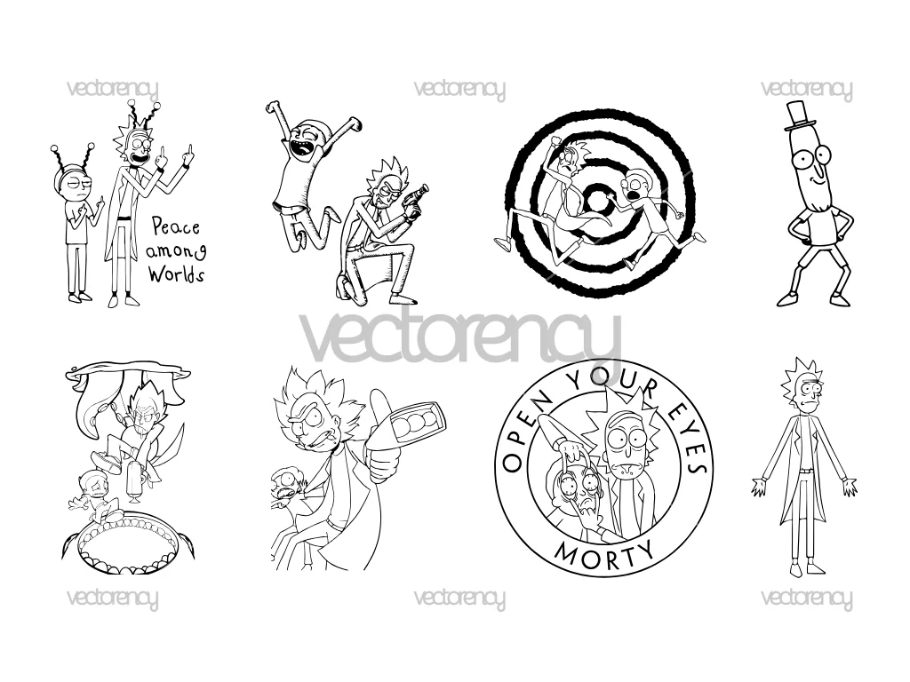 Rick and Morty SVG
