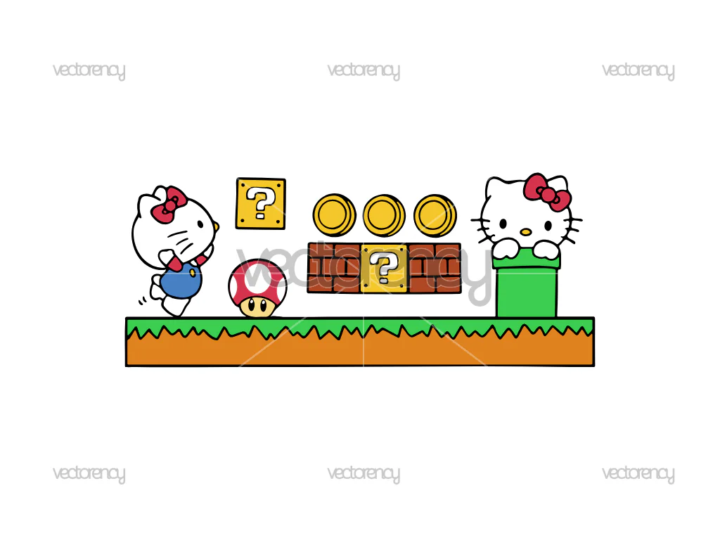 Super Mario World SVG Wrap Libbey Cute Vector