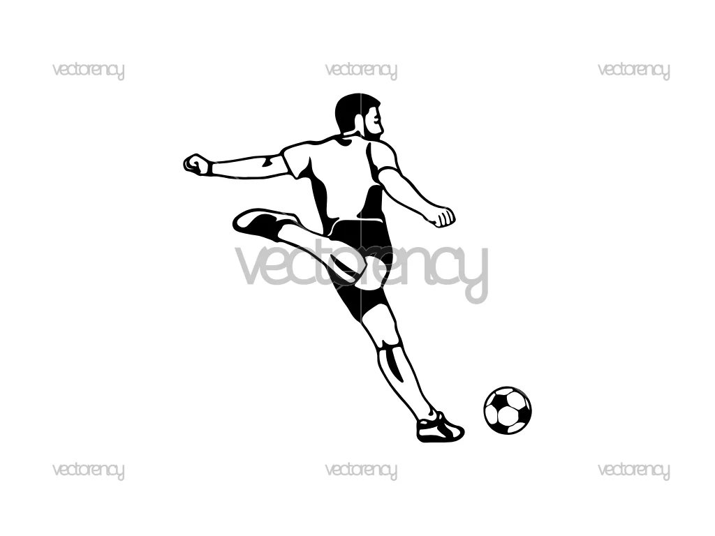 Soccer SVG Silhouette 6