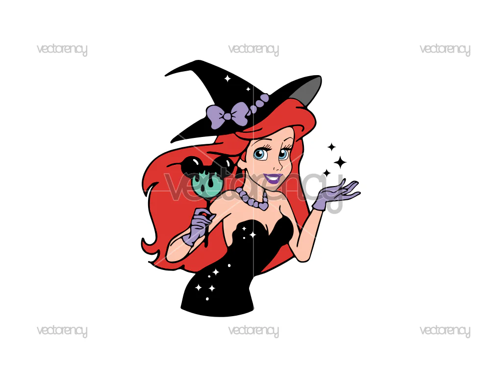Halloween SVG The Little Mermaid Ariel Princess Free Download