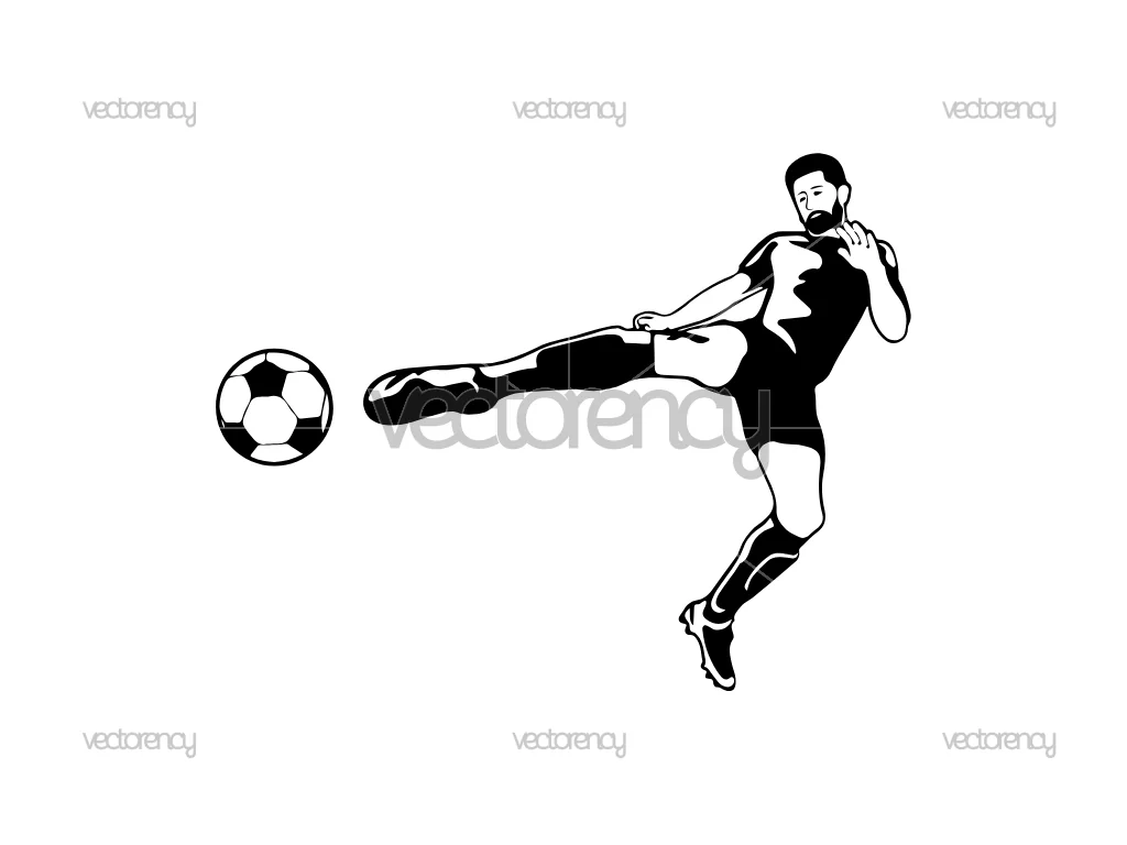 Soccer SVG Silhouette