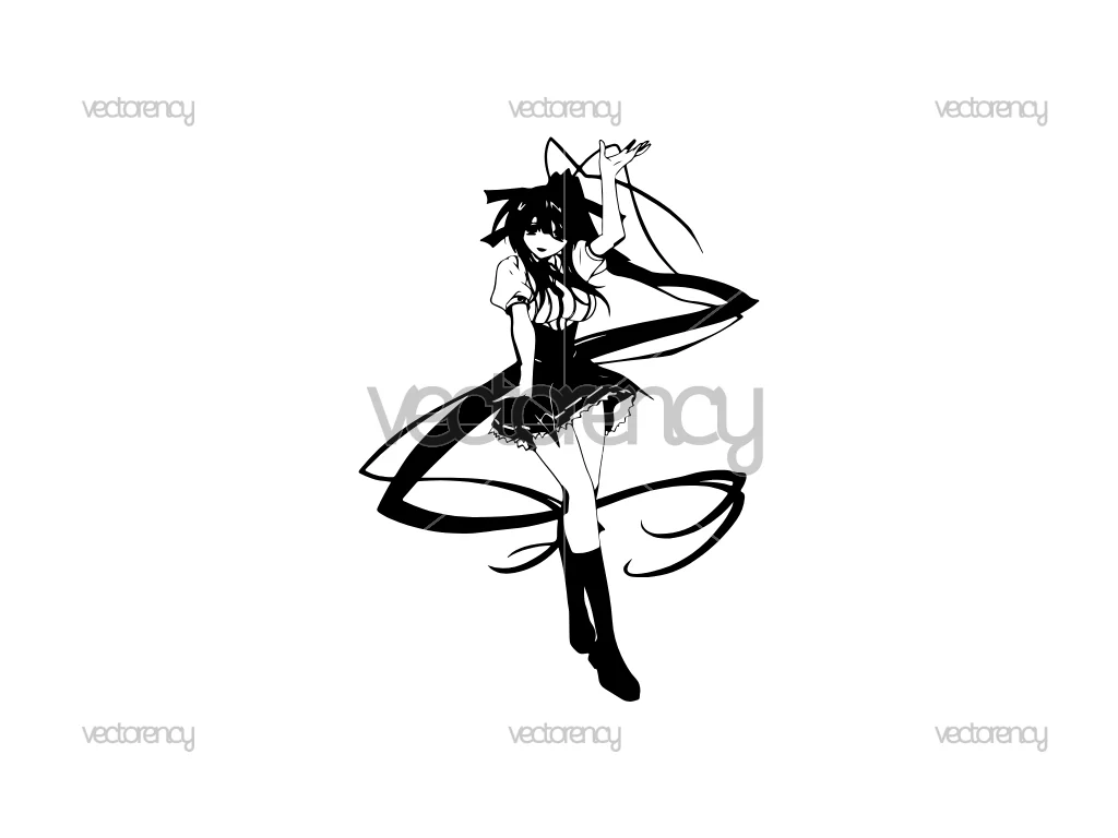 Akeno Himejima High School DXD Decal Sticker SVG