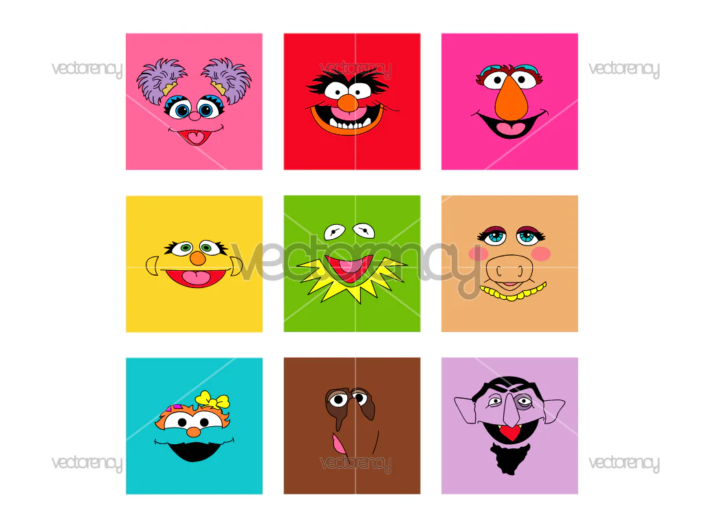 Sesame Street Bundle SVG Layered
