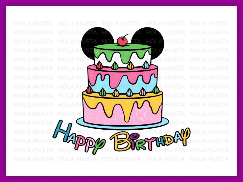 Trending Birthday Cake SVG Cut Files Mouse Birthday Cake