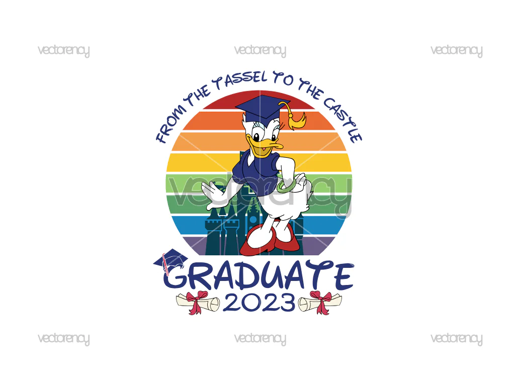Graduate Tassel To Castle Daisy Duck PNG