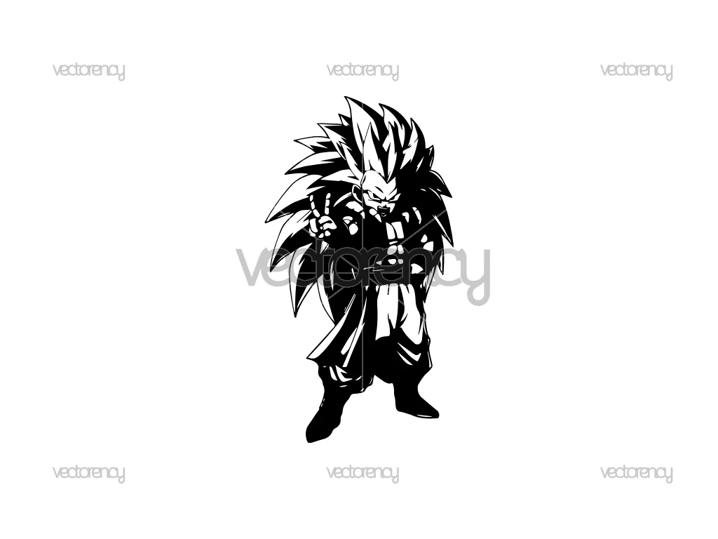 Gotenks Dragon Ball Z Super SVG