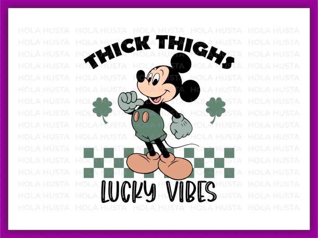 Thick Thighs Lucky Vibes SVG St Patricks Day