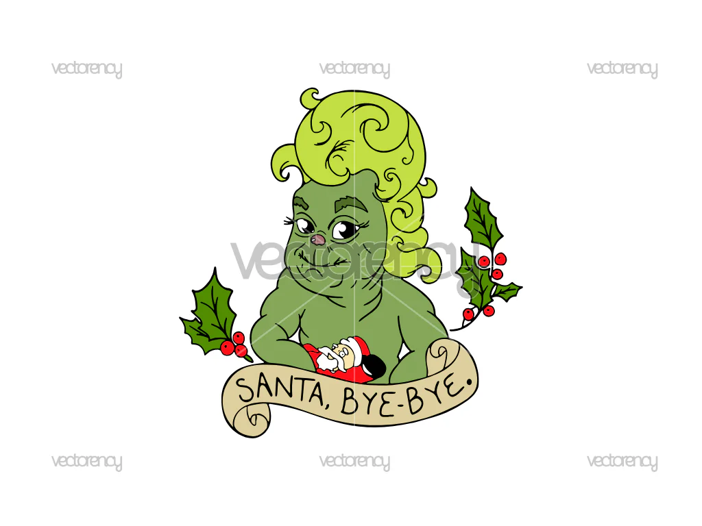 Baby Grinch SVG Vector PNG