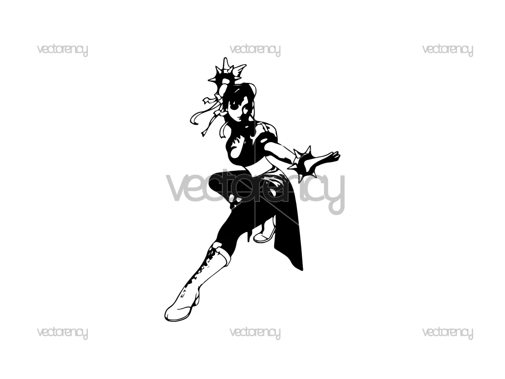 Chun Li Fighter 2 Decal Sticker for Car Truck Free
