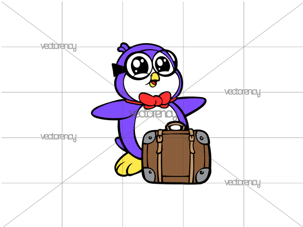 Peck the penguin Ryans World Vector