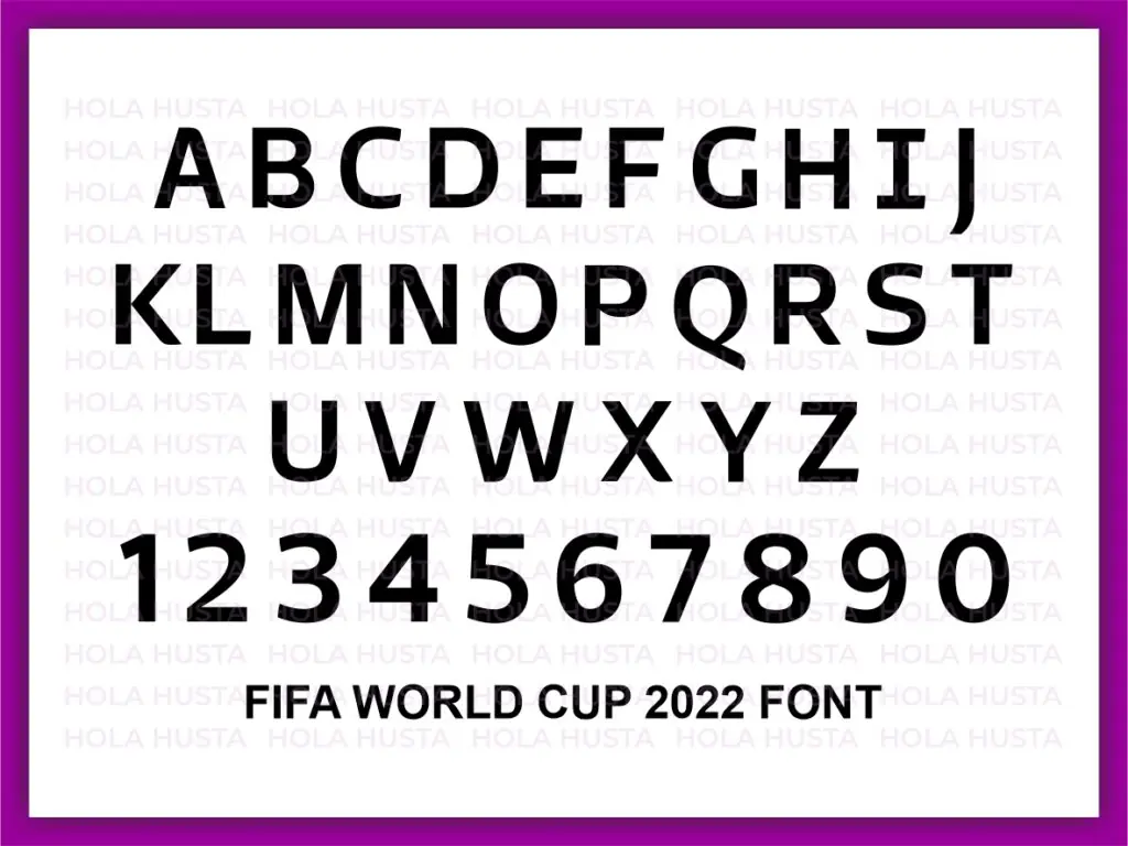 World Cup Font SVG Vector EPS