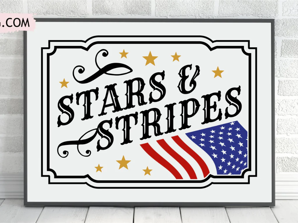 Stars And Stripes SVG PNG Printable