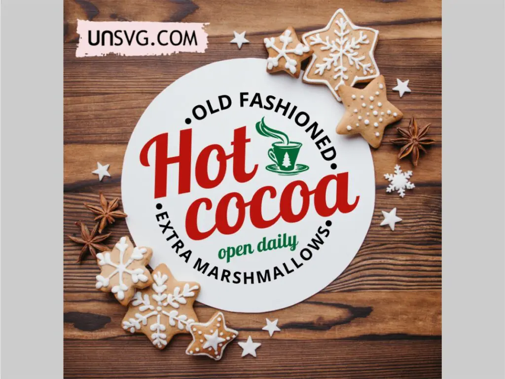 Hot Cocoa SVG Cut File Christmas SVG