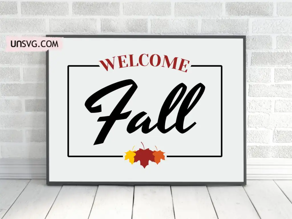 Welcome Fall SVG