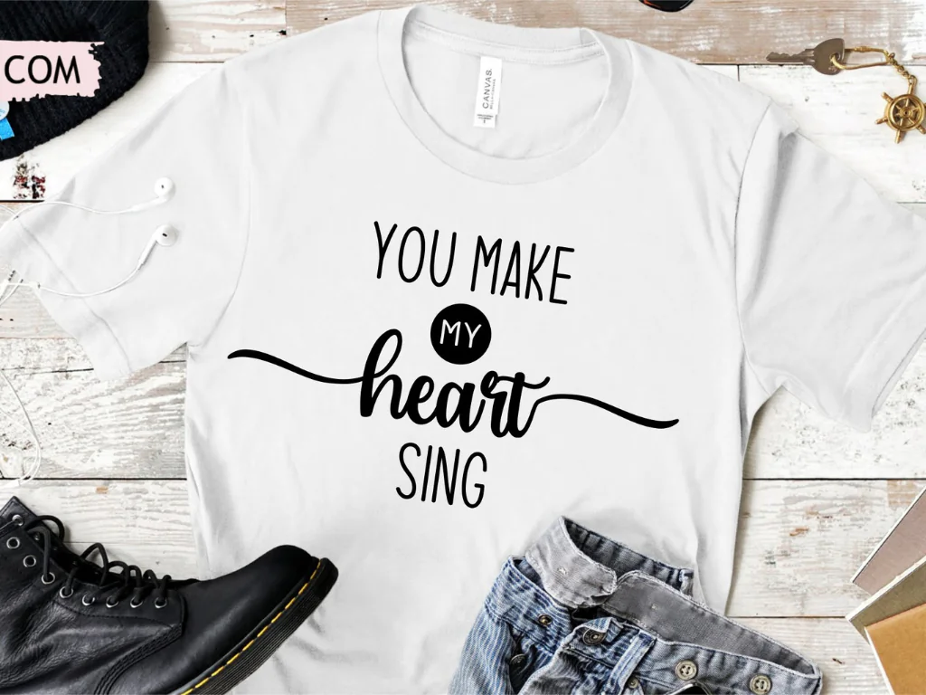 Mom and Me, You Make My Heart Sing SVG Cut File