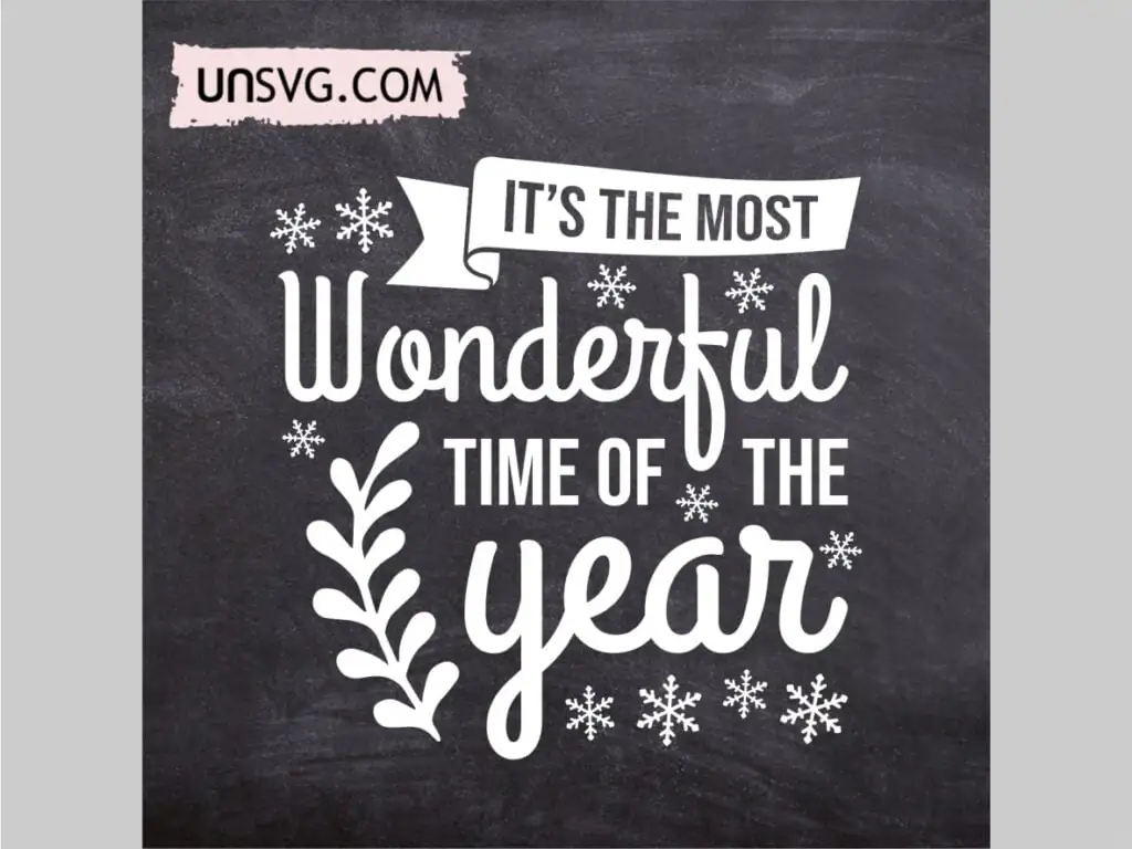 Most Wonderful Time of The Year SVG