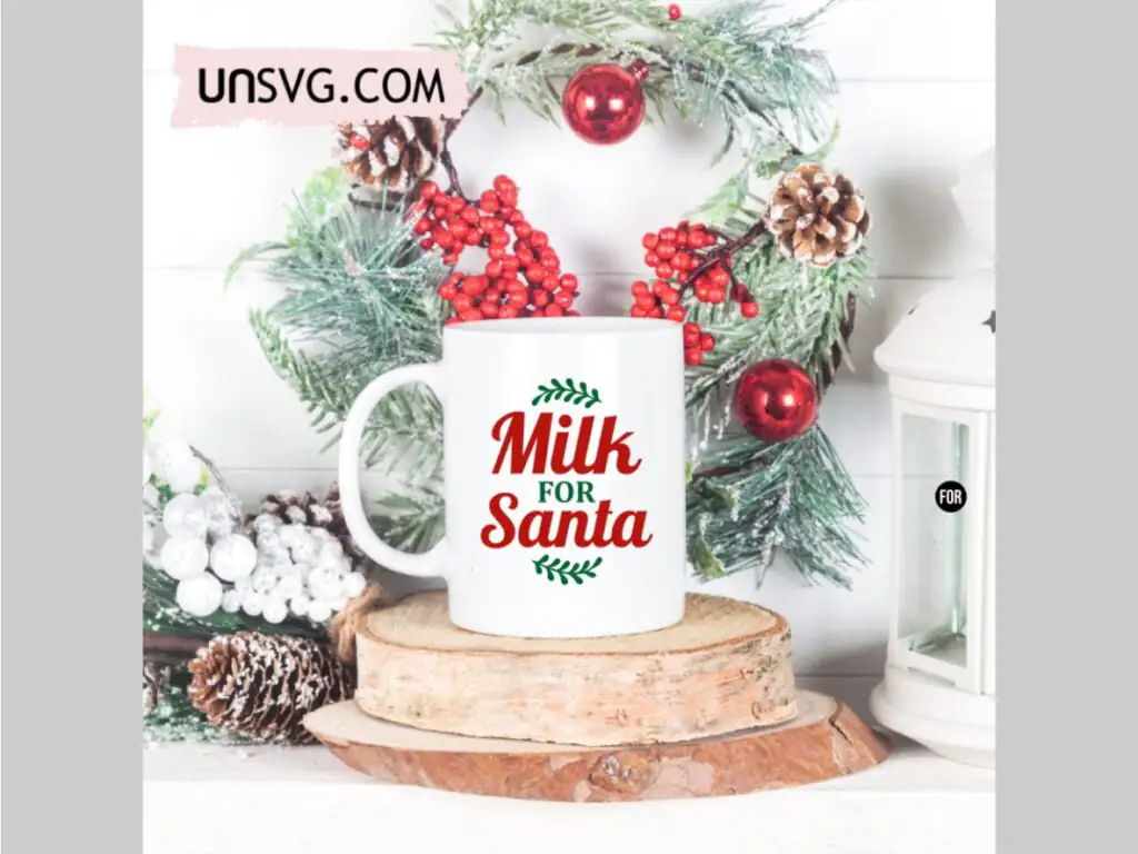 Milk for Santa SVG EPS File