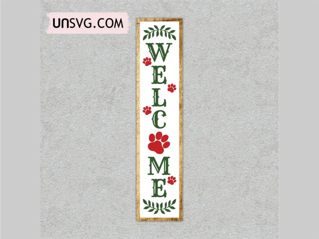 Welcome Sign SVG Cut Files Wooden Porch Sign Cut Files