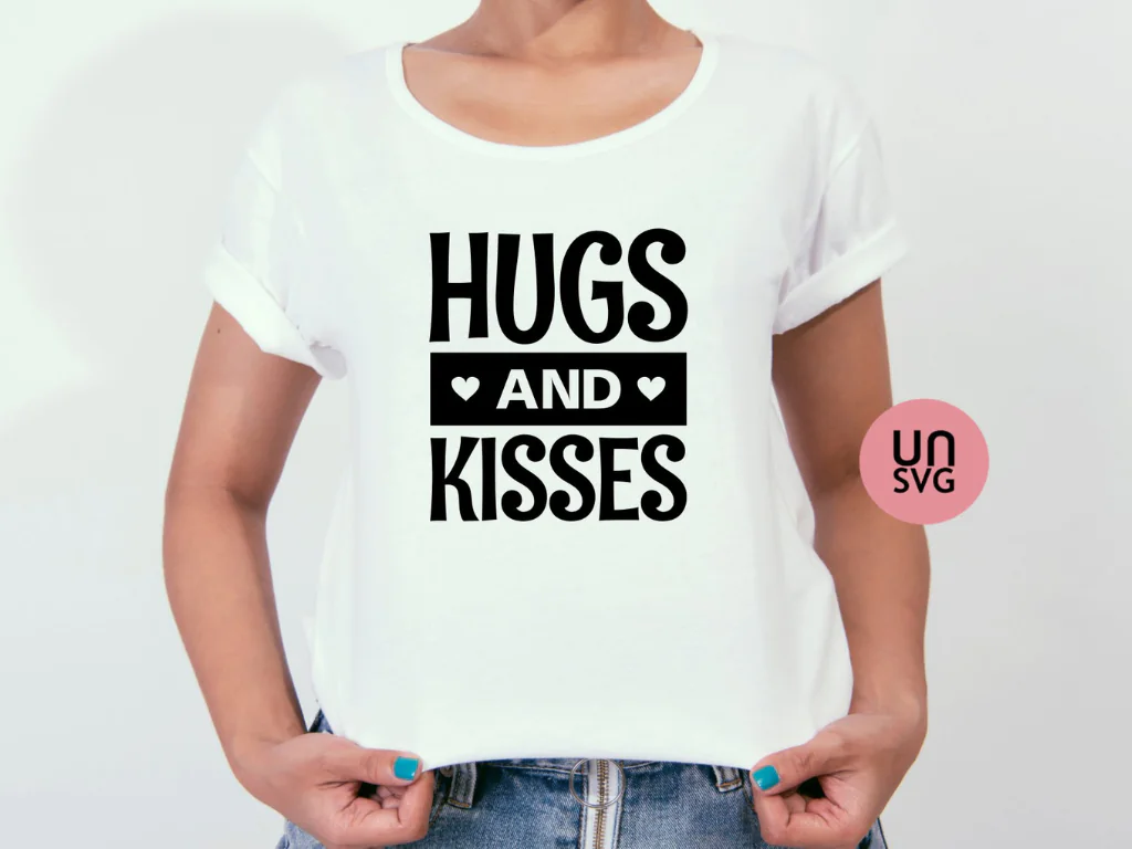 Hugs and Kisses SVG Cut File