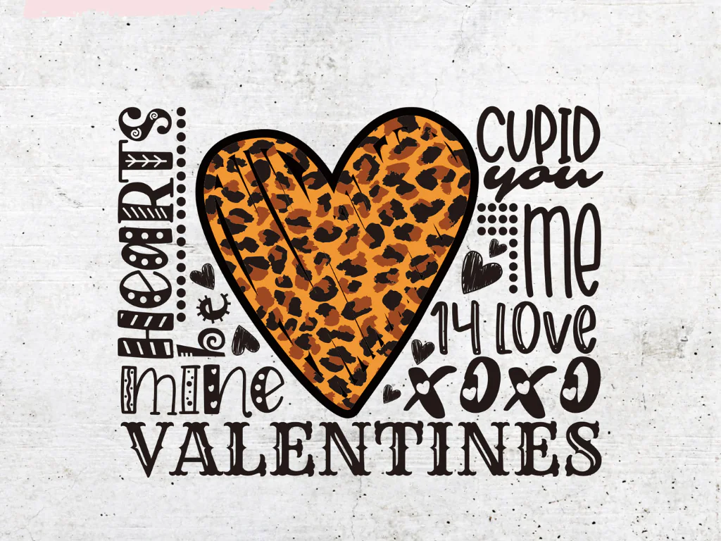 Valentines Typography SVG Files