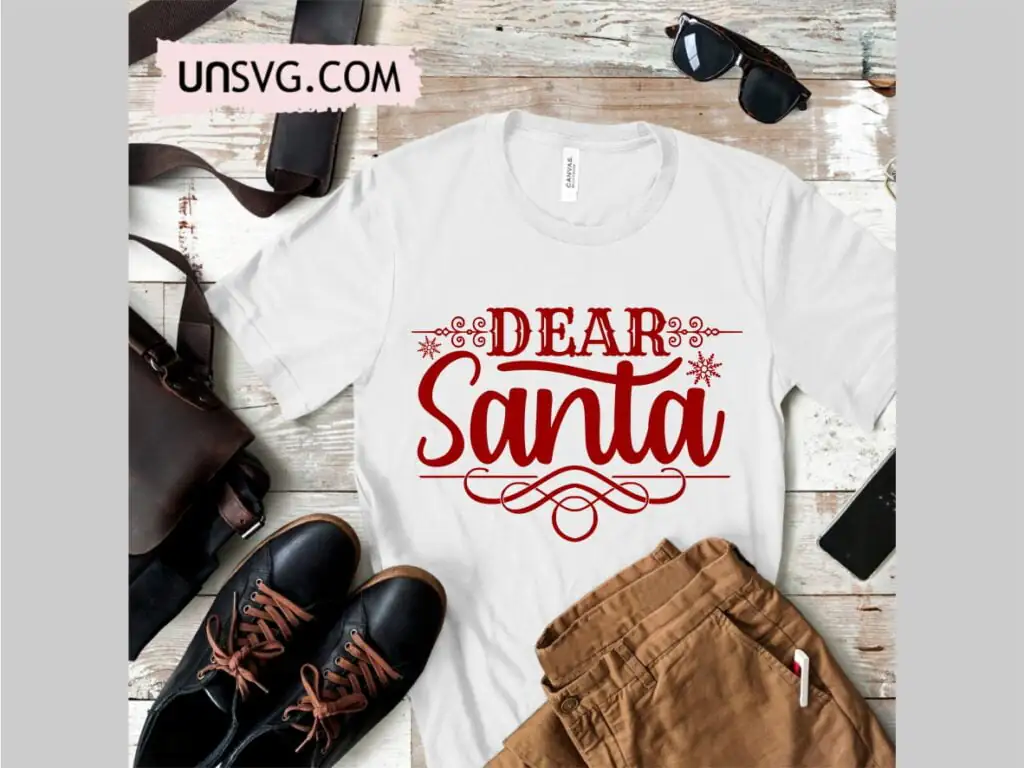 Dear Santa SVG Cricut Cut File Vector