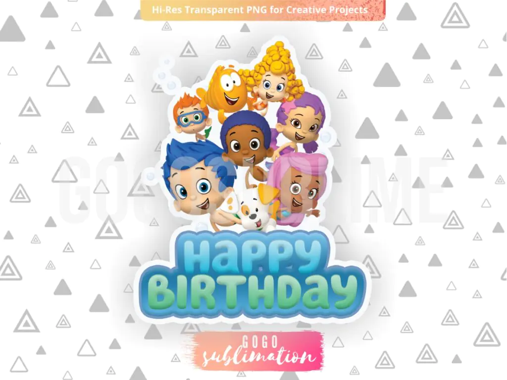 Bubble Guppies Cake Toppers PNG