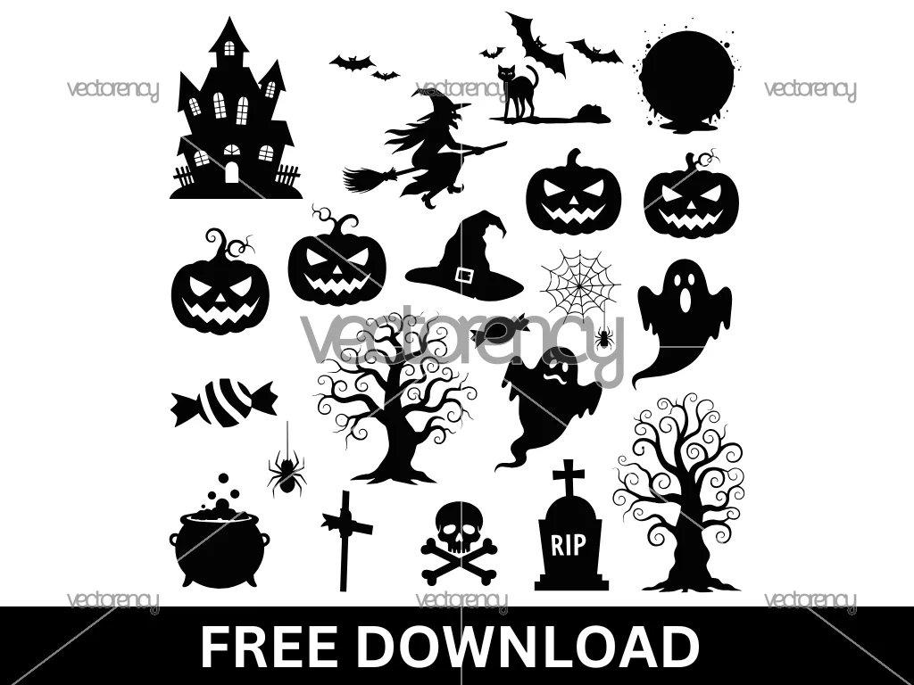 Halloween SVG Bundle Free Download for Cricut Cameo