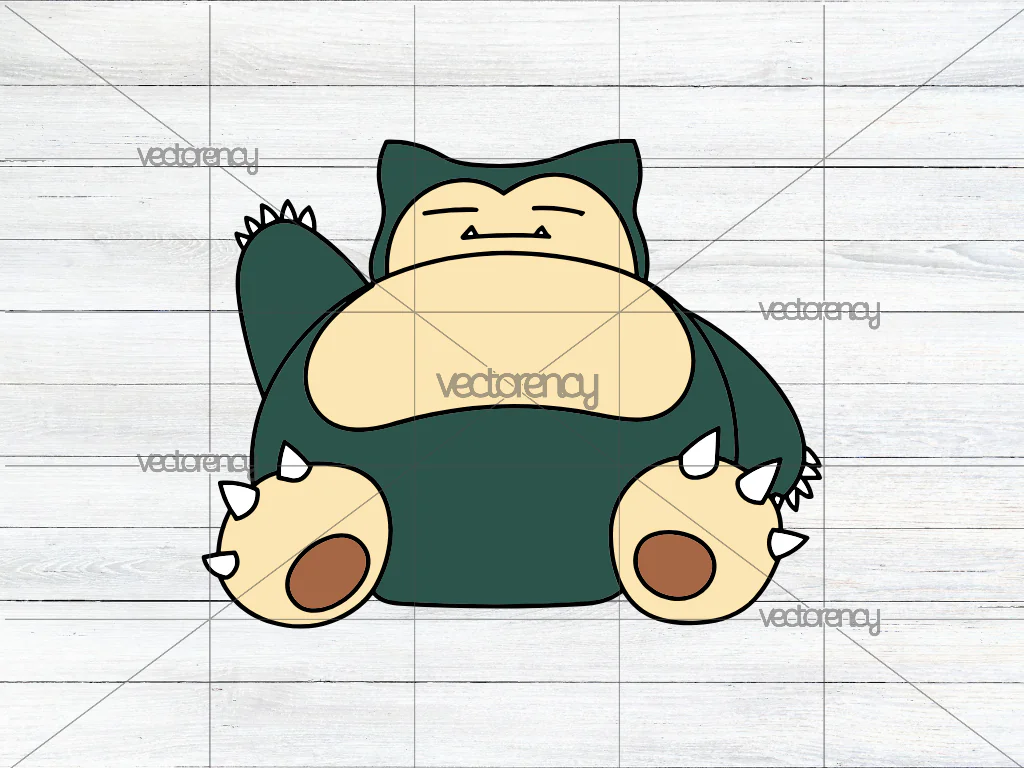 Pokemon Snorlax SVG Cricut