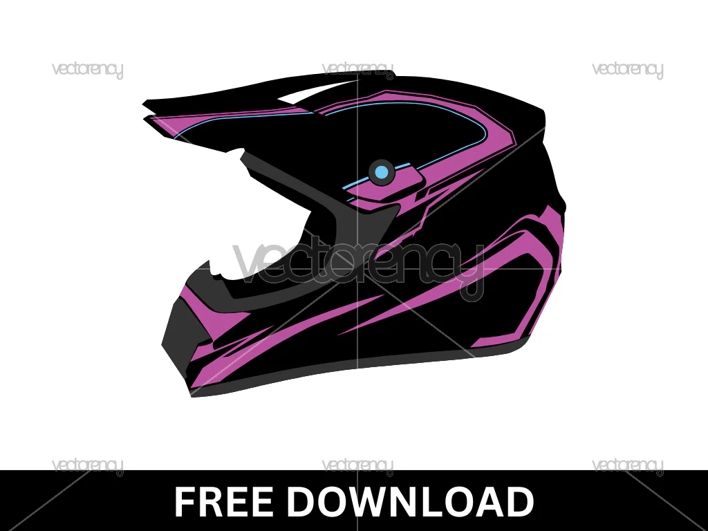 Free Vector Dirt Bike Helmet