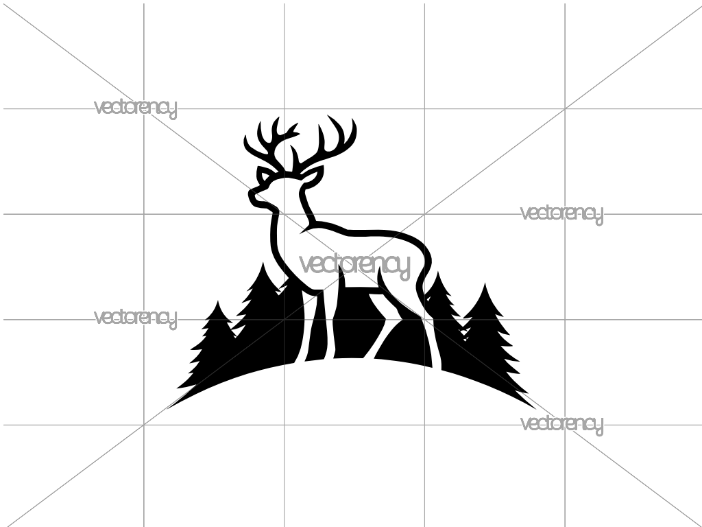 Deer Silhouette SVG