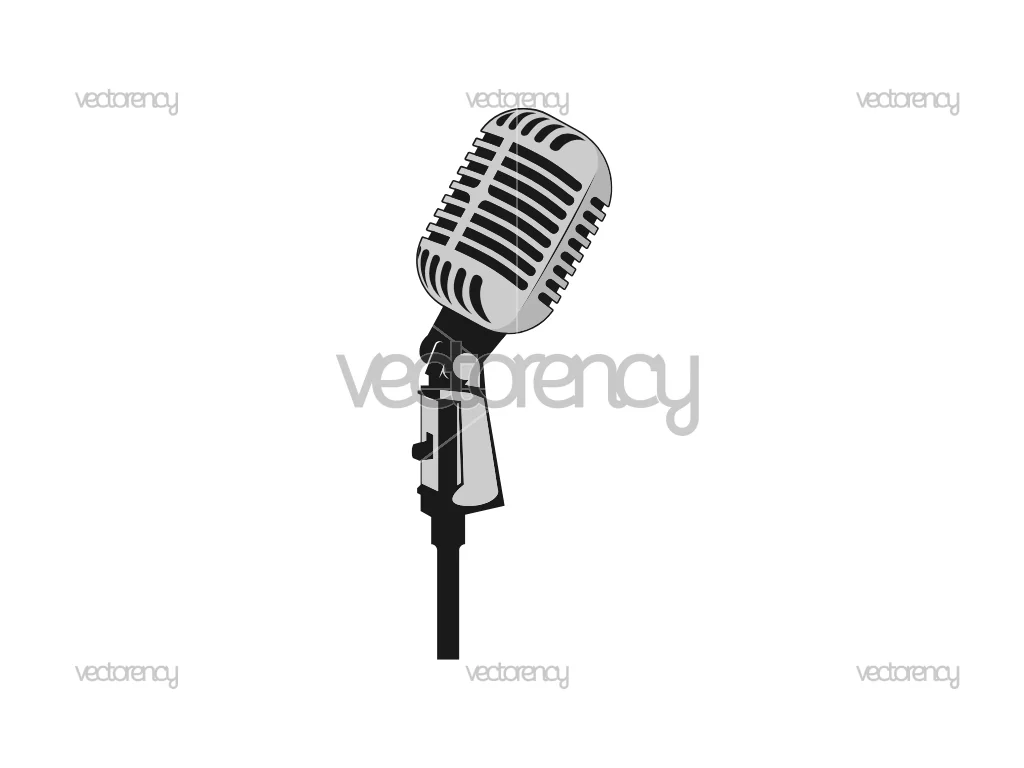 Microphone Vector SVG PNG EPS DXF