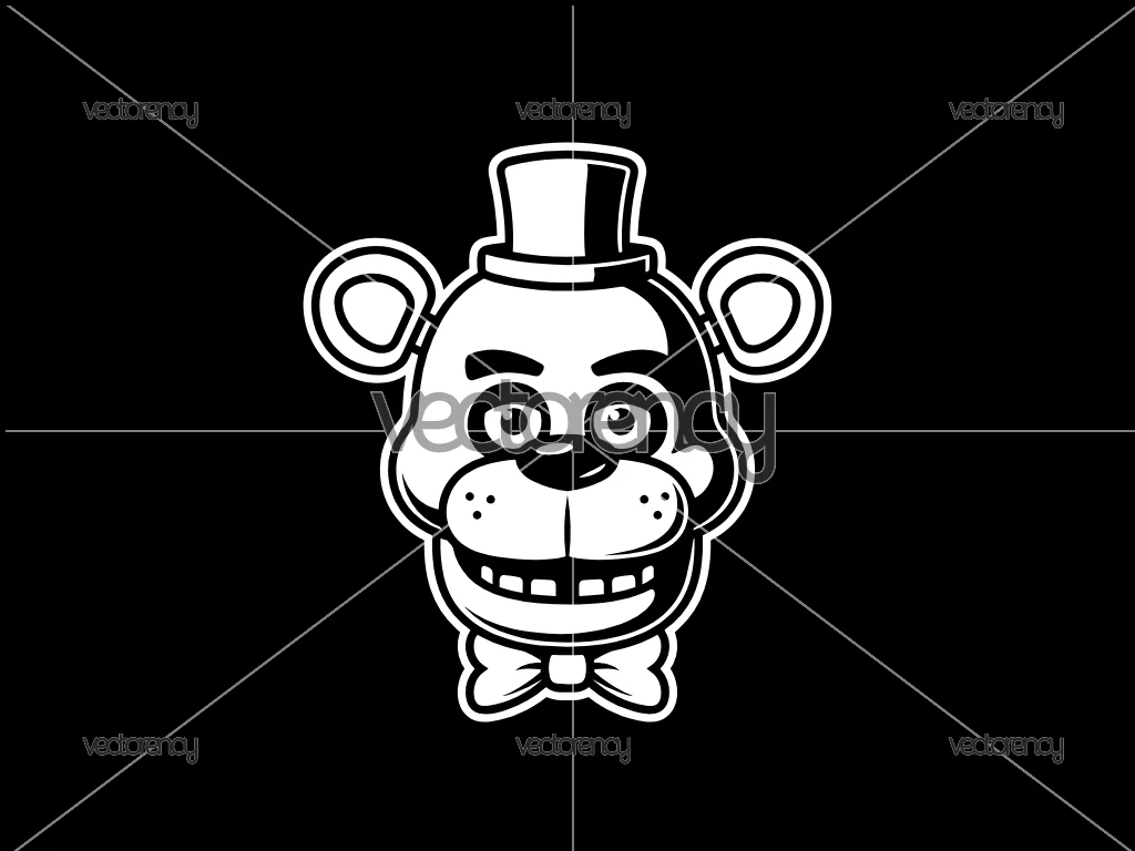 Freddy Fazbear Vector File PNG DXF EPS SVG