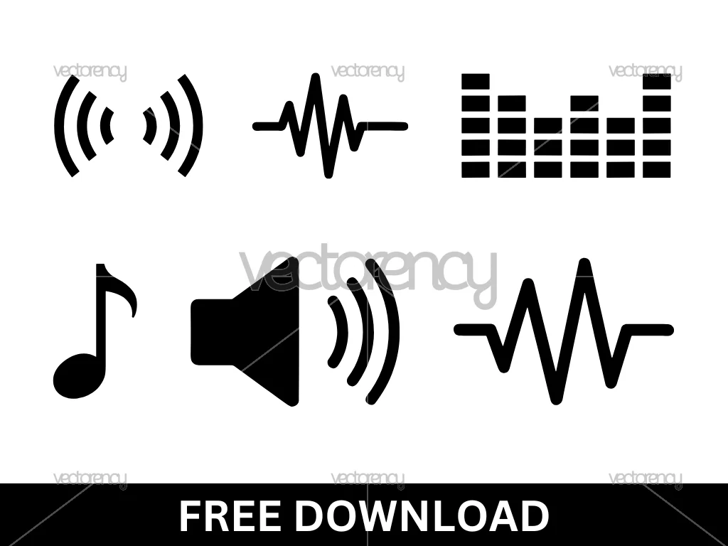 Music Sound Wave SVG Clipart Vector Free Download