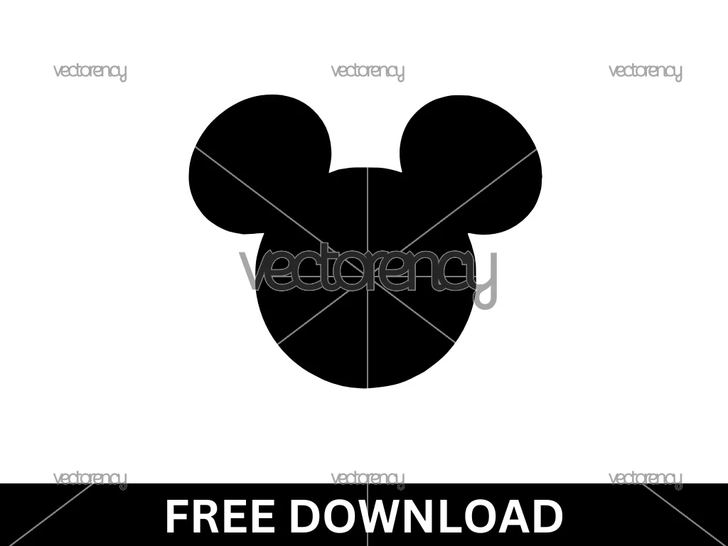 Mickey Mouse Head SVG Free