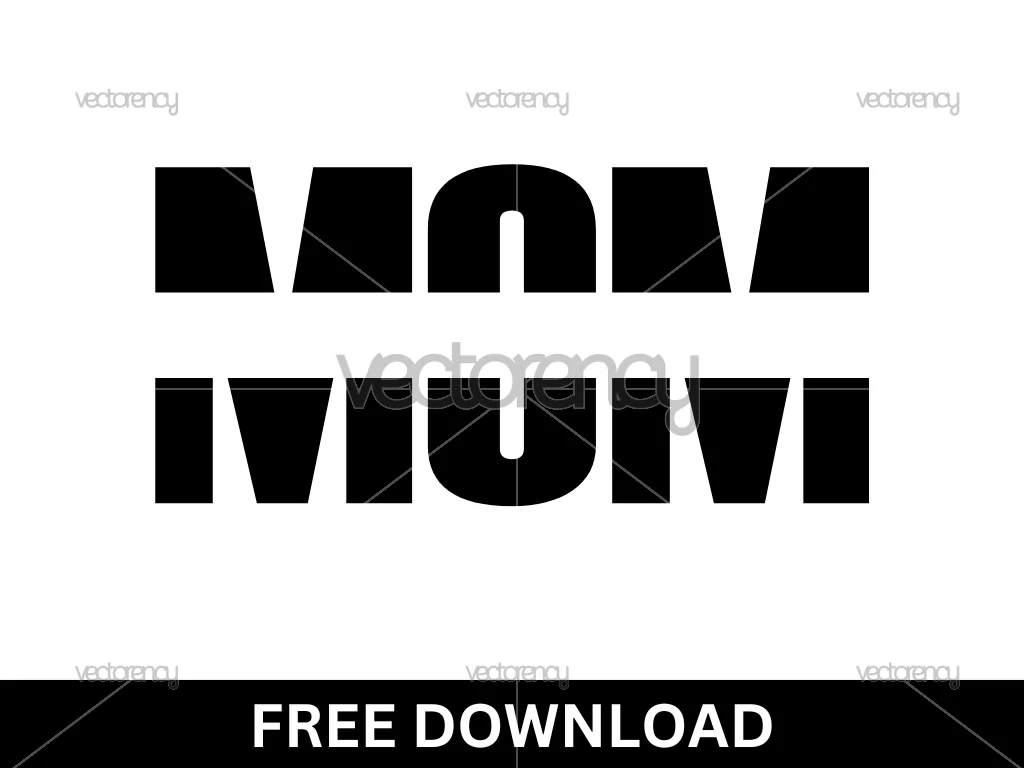 Mom Monogram SVG Free