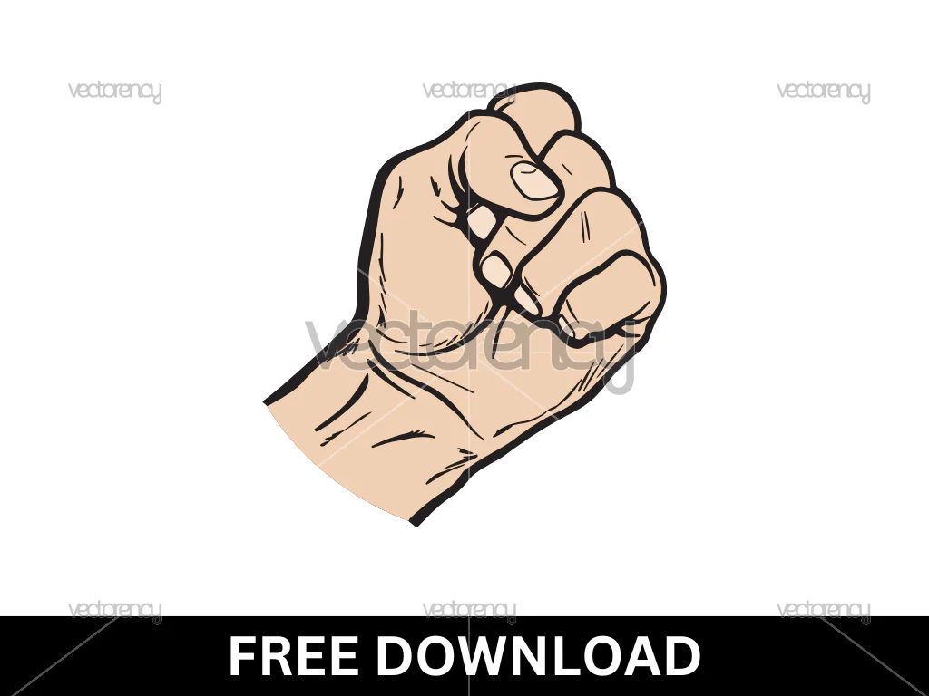 Free Hand Power Raised Hand Vector SVG