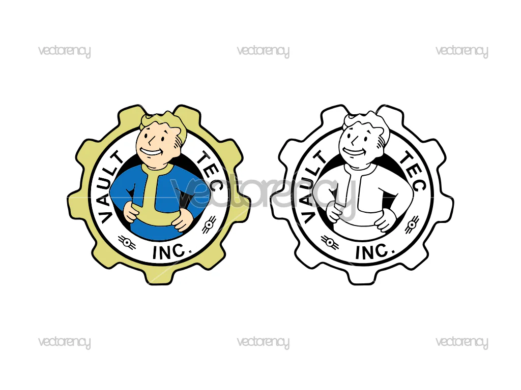 Vault Tec Inc Pip Boy Vector SVG