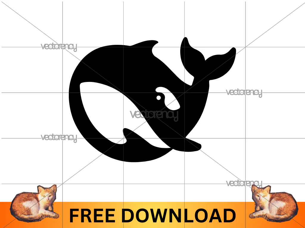 Deepseek Logo SVG Symbol Black Free