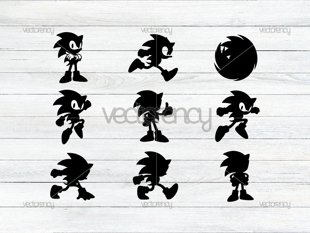 Sonic Set SVG Cricut