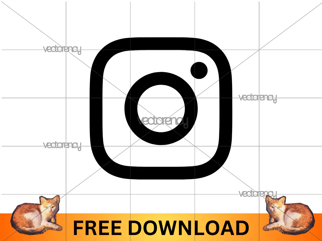 Instagram Logo Black SVG Free