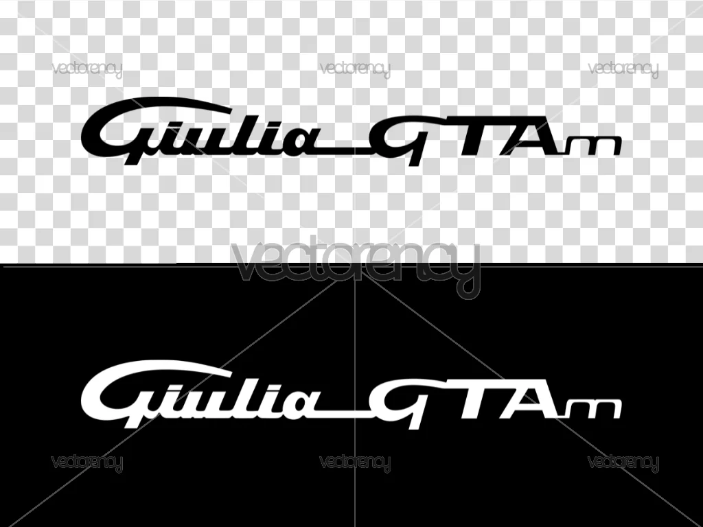 Alfa Romeo Giulia GTA SVG Logo Vector