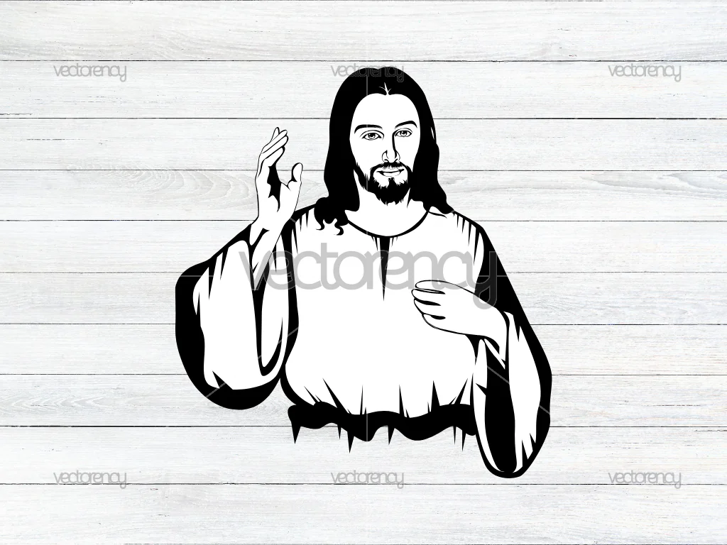 Jesus Vector SVG PNG DXF EPS