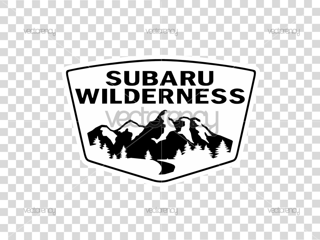 Subaru Wilderness White Logo